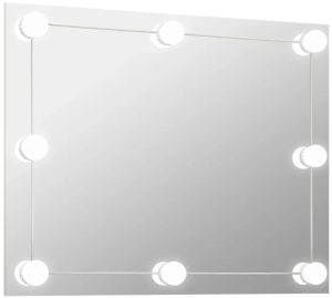 Nowoczesne prostokątne lustro z oświetleniem LED 80×60 cm – Dadi 8X