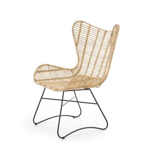 Fotel ogrodowy rattanowy naturalny Indiana – elegancki design, komfort, trwały materiał