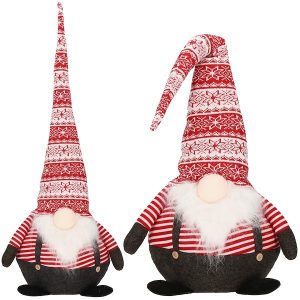 Skrzat świąteczny 80 cm, ozdoba pod choinkę, gnom, krasnal świąteczny