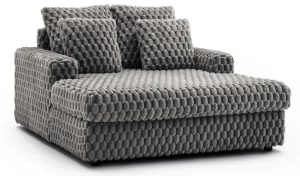 Nowoczesny szary fotel pluszowy W5-G44