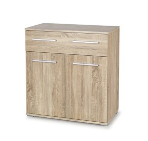 Komoda z drzwiami i szufladami dąb sonoma mat 40 cm Lima – nowoczesny design, funkcjonalność, trwały materiał