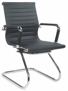 Czarny fotel konferencyjny F1-T65