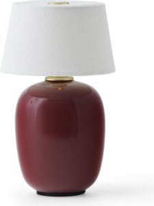 Lampa bezprzewodowa Torso rubinowa – elegancki design, nowoczesna technologia, mobilność