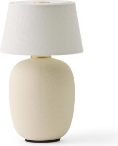 Lampa bezprzewodowa Torso sand – nowoczesny design, kolor piaskowy, mobilność, energooszczędność
