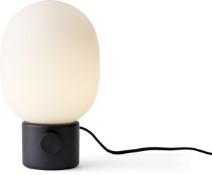 Lampa stołowa JWDA stalowa podstawa czarna – elegancki design, uniwersalny kolor, materiał stalowy