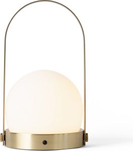 Lampa stołowa LED Carrie mosiądz – nowoczesny design, energooszczędna, elegancka