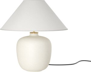 Lampa stołowa Torso 36,5 cm biała – elegancki design, funkcjonalność, materiał wysokiej jakości