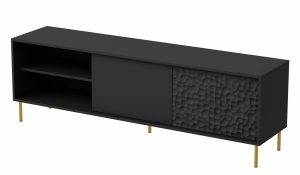 Czarna szafka pod telewizor 180 cm T7-G72