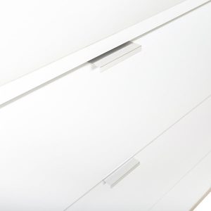 Komoda z szufladami i drzwiami biała / dąb sonoma mat 180 cm Göteborg – elegancka, funkcjonalna, przestronna
