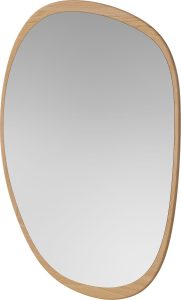 Lustro ścienne Elope 119 x 80 cm naturalny dąb – elegancki design, naturalny kolor, duży rozmiar