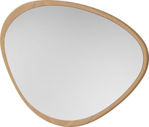Lustro ścienne Elope 73,5 x 57,5 cm naturalny dąb – elegancki design, funkcjonalność, styl skandynawski