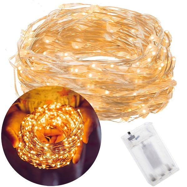 Lampki choinkowe 100 LED biały ciepły