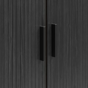 Szafka RTV jesion czarny 180 cm Loftis – nowoczesny design, solidna konstrukcja, idealna do salonu