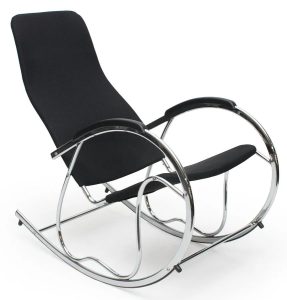 Bujany fotel do salonu  czarnyD8-E66