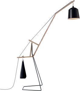 Lampa stojąca Covo czarna – nowoczesny design, elegancki kolor, idealna do każdego wnętrza