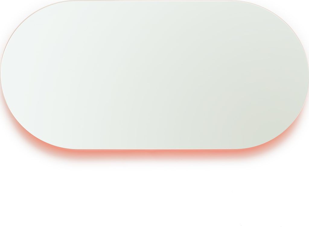 Lustro ścienne Moonlight 45 x 90 cm – elegancki design, pomarańczowe, nowoczesny styl