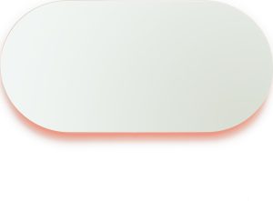Lustro ścienne Moonlight 45 x 90 cm – elegancki design, pomarańczowe, nowoczesny styl