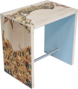 Stołek Nordico Verace Trono Del Carmine – elegancki design, naturalne materiały, komfort użytkowania