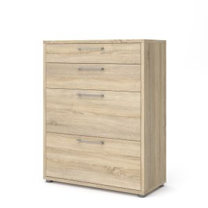 Szafka biurowa z szufladami dąb sonoma mat 89 cm Prima – stylowy design, praktyczność, wysoka jakość