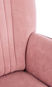 Fotel wypoczynkowy tapicerowany różowy Delgado – elegancki design, wygodne siedzisko, trwały materiał