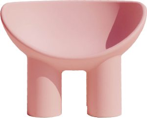 Fotel Roly Poly różowy – nowoczesny design, wygodny kształt, wykonany z wysokiej jakości materiałów
