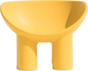 Fotel Roly Poly żółty – nowoczesny design, wygodny kształt, wysokiej jakości materiał