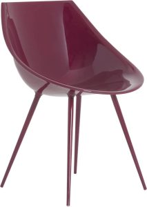 Krzesło Lago burgundowe – elegancki design, tapicerowane, komfortowe, idealne do wnętrz