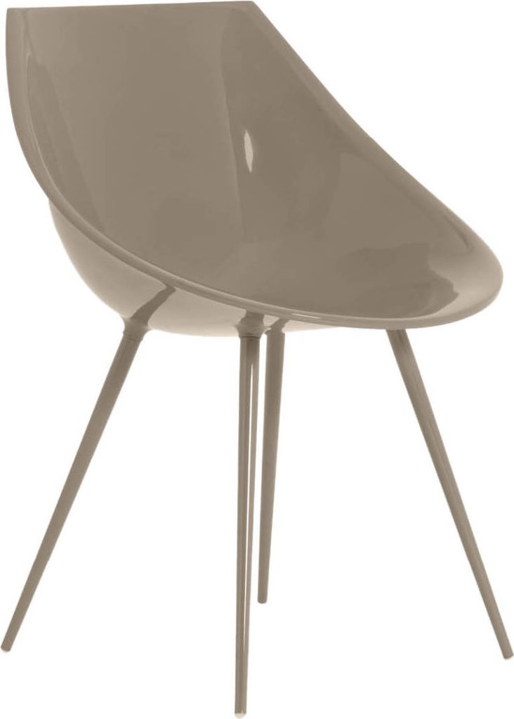 Krzesło Lago taupe – elegancka forma, kolor taupe, komfortowe siedzisko, nowoczesny design