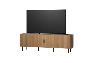 Szafka RTV dąb 180 cm Loftis – nowoczesny design, trwały materiał, elegancki kolor