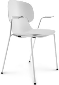 Krzesło Combo szare z podłokietnikami – wygodne, nowoczesne, ergonomiczne, idealne do biura i domu