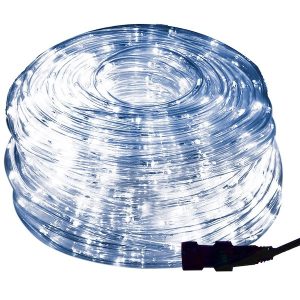 Wąż świetlny 10m biały zimny 240 Led z programatorem IP44