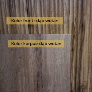 Komoda z drzwiami dąb wotan mat 152 cm Fiori – elegancki design, funkcjonalność, naturalny kolor, solidne materiały