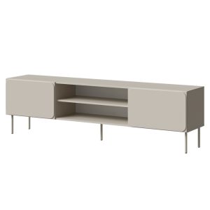 Szafka RTV kaszmir mat 200 cm Verno – nowoczesny design, kolor kaszmir, wykonanie z wysokiej jakości materiałów