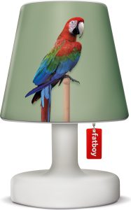Abażur Cooper Cappie do lampy Edison the Petit Bird is the Word – elegancki design, kolor cappuccino, materiał tekstylny