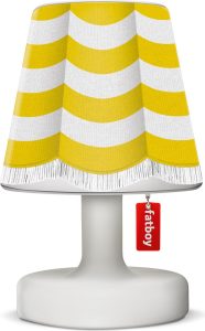Abażur Cooper Cappie Stripe Curtain Yellow do lampy Edison The Petit – stylowy abażur, żółty, materiał tekstylny, idealny do dziecięcego pokoju