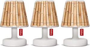 Abażury Cappie Mini Bam Boo do lamp Edison The Mini 3 szt. – naturalny styl, kompaktowy rozmiar, materiał bambusowy