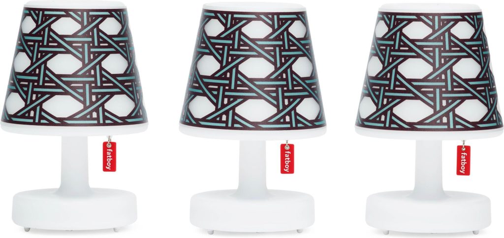 Abażury Cappie Mini Mikado Sky do lamp Edison The Mini 3 szt. – elegancka forma, kolor nieba, idealne do lamp