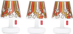 Abażury Cappie Mini Serpetine Gold Honey do lamp Edison The Mini 3 szt. – eleganckie, złote, małe abażury