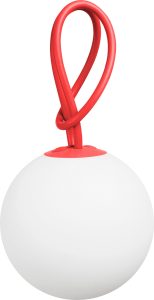 Lampa Bolleke czerwona – nowoczesny design, funkcjonalność, mobilność