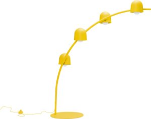 Lampa stojąca Big Lebow – nowoczesny design, żółta, elegancka, idealna do wnętrz