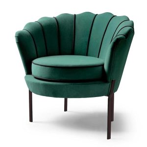 Fotel wypoczynkowy velvet zielony Angelo – elegancki design, wygodny, nowoczesny materiał