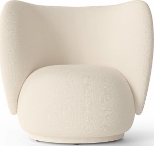 Fotel Rico Wool Bouclé kremowy – elegancki design, wygodny, materiał wełniany