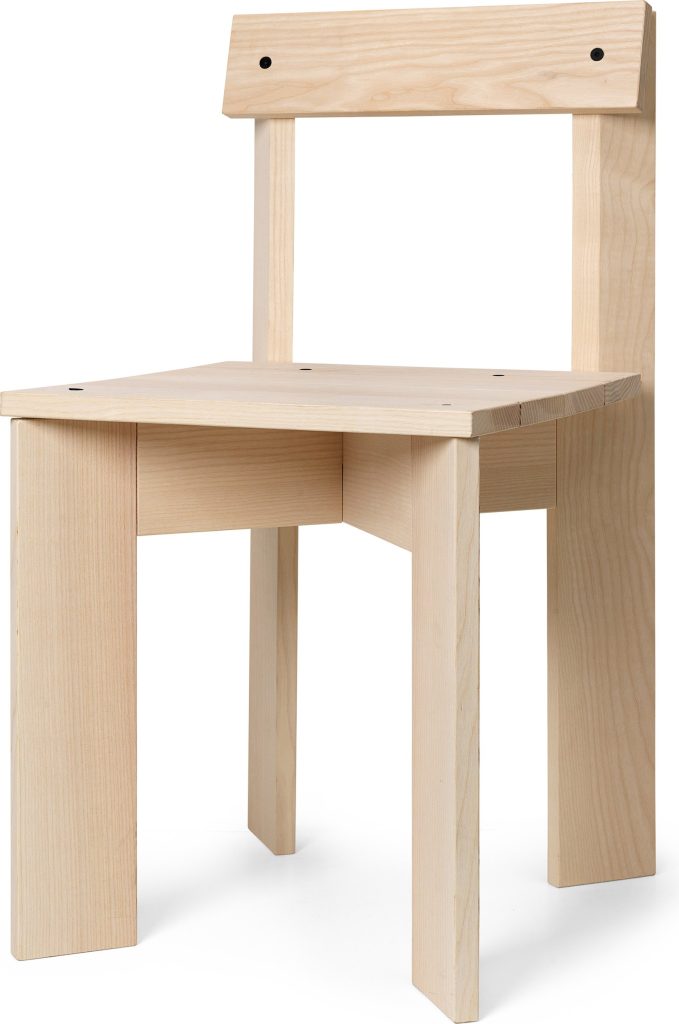 Krzesło Ark jesion naturalny – elegancki design, trwały materiał, idealne do wnętrz