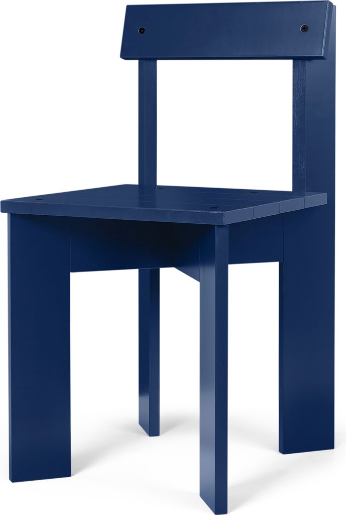 Krzesło Ark niebieskie – nowoczesny design, elegancki kolor, wygodne siedzisko, idealne do salonu