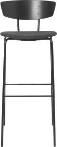 Krzesło barowe Herman 96 cm czarne – elegancki design, wysoka jakość, idealne do nowoczesnych wnętrz