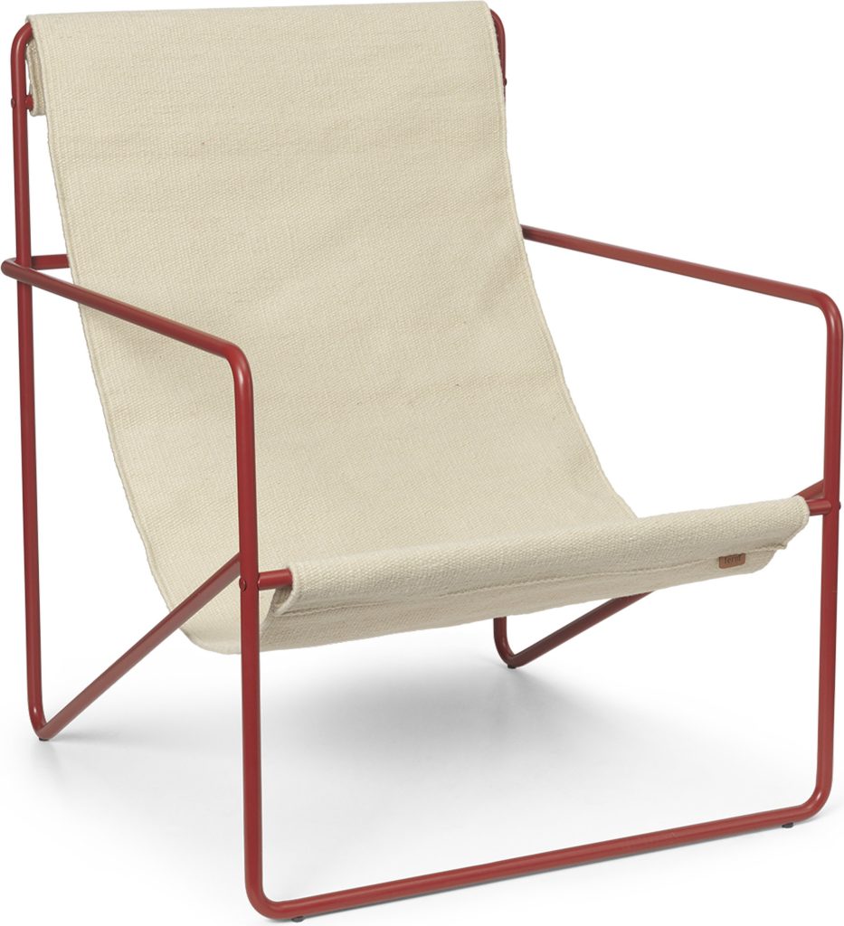 Krzesło Desert Cloud z czerwoną ramą – nowoczesny design, ergonomiczne wsparcie, kolor czerwony