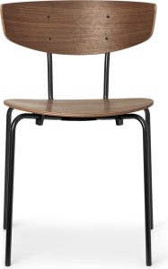 Krzesło Herman orzech – elegancki design, komfortowe siedzisko, naturalne materiały
