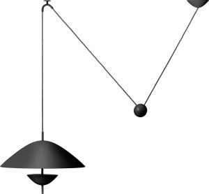 Lampa wisząca Lod czarna – elegancka, nowoczesna, metalowa, idealna do wnętrz