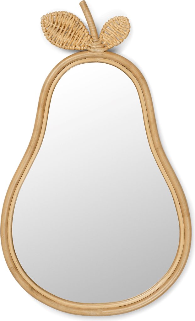 Lustro ścienne Pear – elegancki design, naturalny kolor, uniwersalny rozmiar, wysokiej jakości materiały