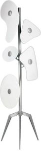 Lampa podłogowa Orbital biała – nowoczesny design, elegancki kolor, idealna do salonu